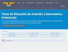 Tablet Screenshot of foros.aviacol.net
